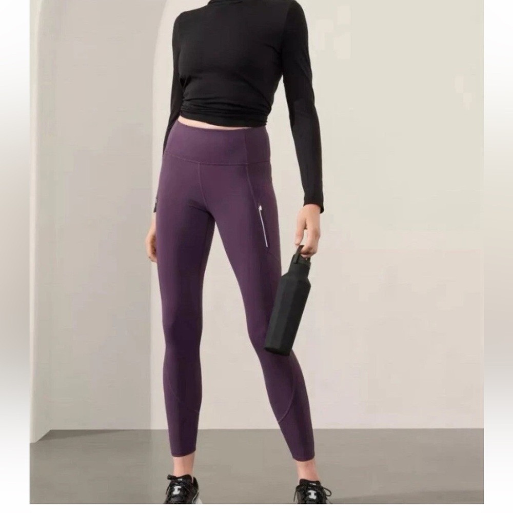 Athleta Rainier High Rise Legging, small, iris purple